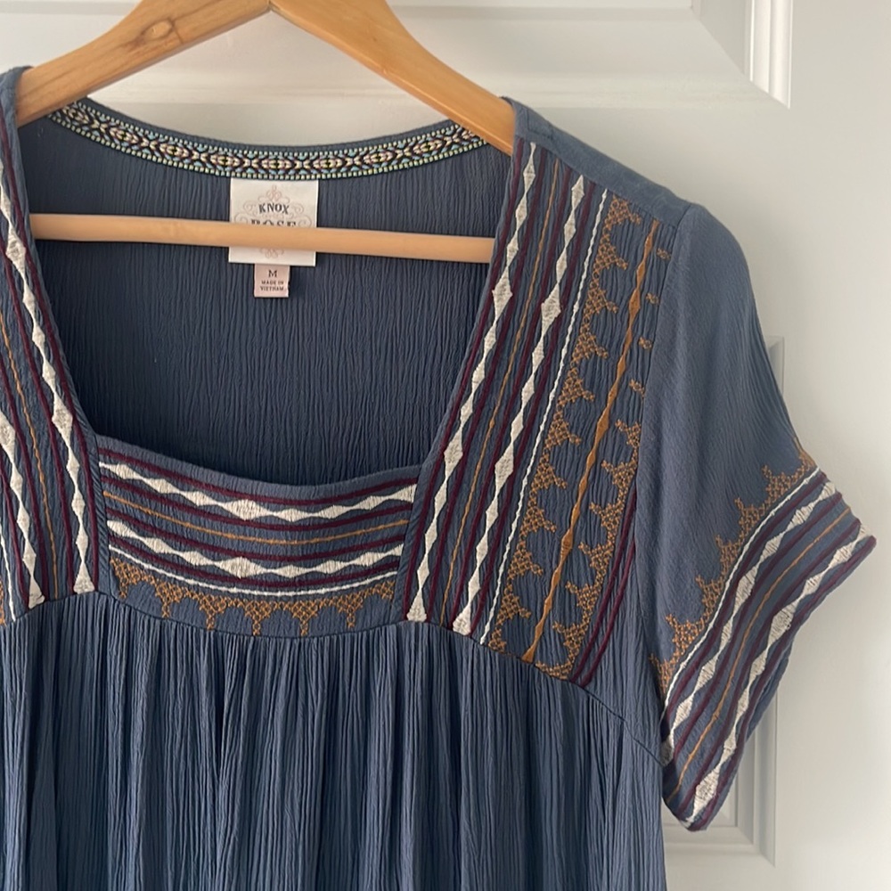 Bohemian Square Neck Dress - Free People Inspired